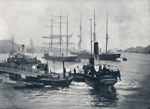 Newcastle-On-Tyne - Uitzicht op de Tyne, 1895 door Unbekannt
