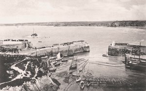 Haven van Newquay, Newquay, Cornwall, 1908 door Unbekannt