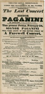 Niccolo Paganini - affiche door Unbekannt