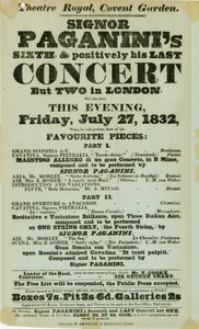 Niccolo Paganini - affiche