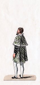Edelman, kostuumontwerp voor Shakespeares toneelstuk, Henry VIII, 19e eeuw door Unbekannt