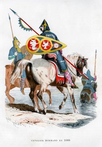 Normandische cavalerie, 1066 1882-1884 door Unbekannt