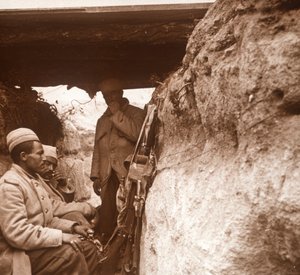 Noord-Afrikaanse infanterie in loopgraven, c1914-c1918