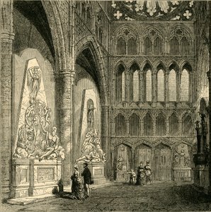 Noordtransept van Westminster Abbey, 1830 door Unbekannt