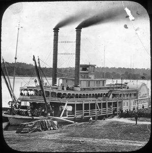 Northern Line Packet Company raderstoomboot Lake Superior, VS, c1870s