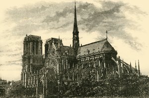 Notre Dame, 1890 door Unbekannt