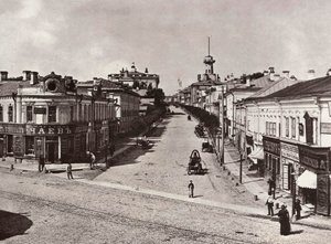 Novaya Basmannaya Straat, Moskou, Rusland, 1880s door Unbekannt