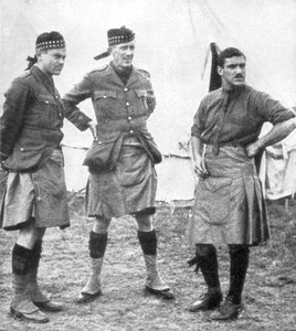 Officieren van de Canadese Hooglanders, 1915