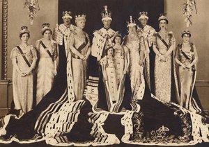 Officiële kroningsgroep, 1937 door Unbekannt