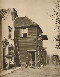 Oude Huizen in Highgate Van Waaruit Dorpsbewoners de Koetsen Zagen Voorbijgaan, ca. 1935