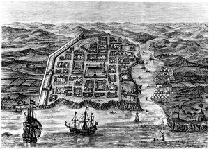 Oude stad Santo Domingo, 1873 door Unbekannt