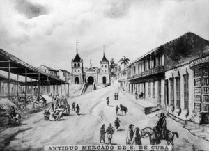 Oude markt van Santiago de Cuba