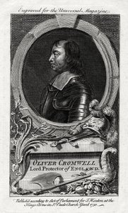 Oliver Cromwell, Lord Protector van Engeland, 1750