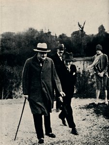 Op vakantie met zijn zoon in Italië, 1920s, 1945