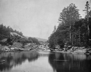 Aan de Ammonoosuc Rivier, Witte Bergen, New Hampshire, ca. 1897 door Unbekannt