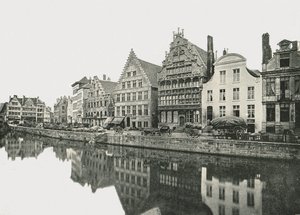 Aan de oever van de Schelde, Gent, België, 1895