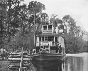 Op de Ocklawaha-rivier, Florida, VS, ca. 1900 door Unbekannt
