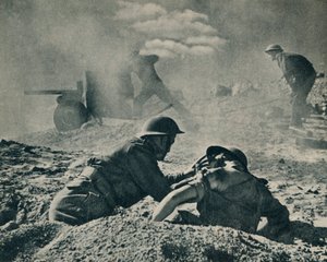 Op De Weg Naar Tripoli, ca. 1942 1944 door Unbekannt
