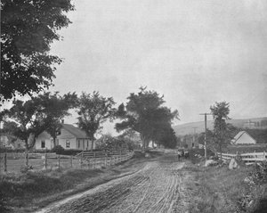 Op weg naar Echo Lake, White Mountains, New Hampshire, VS, ca. 1900