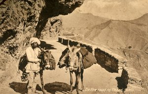 Op weg naar Theog, Simla, ca. 1918-ca. 1939