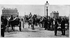Op de stenen, Islington Vee Markt, Londen, ca. 1902-1903