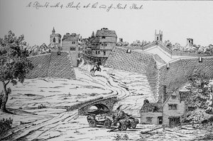 Een van de forten opgericht door het Parlement voor de verdediging van Londen tijdens de Burgeroorlog, ca. 1808 door Unbekannt