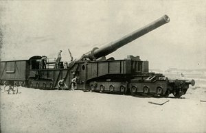 Een van de monster Britse kanonnen, 1919 door Unbekannt