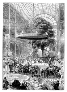 Opening van de Grote Tentoonstelling, Hyde Park, Londen, 1851, 1888 door Unbekannt