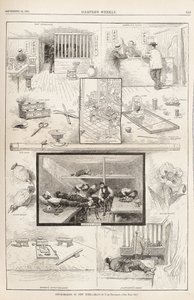 Opium roken in New York Uit Harpers Weekly, 24 september 1881, 1881 door Unbekannt