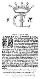 Bevel van Lords en Commons betreffende wapens, 1643-1644, 1893 door Unbekannt