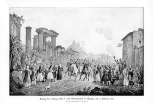 Otto I, koning van Griekenland, landt in Nauplia, 6 februari 1833, 1900