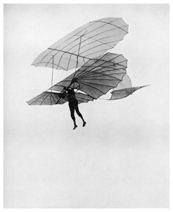Otto Lilienthal maakt een van zijn laatste vluchten, 1896 1956
