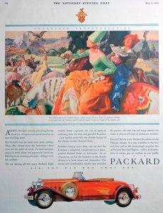 Packard auto advertentie door Unbekannt