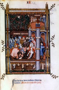 Heidense priesters verwelkomen Sisinnius bij de poorten van Parijs, 1317