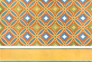 Geschilderd plafond in het graf van Amenemhet in Thebe, Egypte, 1928 door Unbekannt