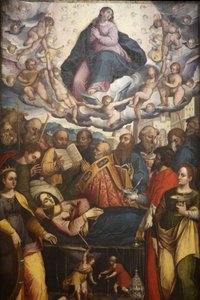 Schilderij in de San Francesco kerk, Gallipoli, Apulië: Maria