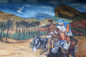 Schilderij op een Sacromonte kerk Varese Italië