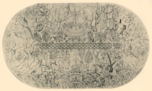 Schildering op het Plafond van de Zaal van Justitie, Nr. 1, 1907 door Unbekannt