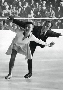Paarschaatsen, Olympische Winterspelen, Garmisch-Partenkirchen, Duitsland, 1936