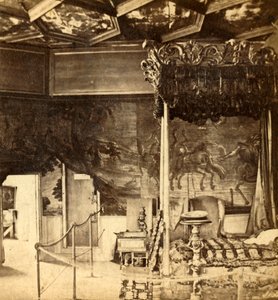 Paleis van Holyrood. Slaapkamer van Koningin Mary, c1912 door Unbekannt