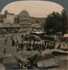 Paleis van de Winden vanaf de Shiva-tempel, Jeypore, India, 1902 door Unbekannt