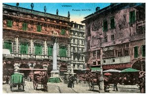 Palazzo Maffei, Verona, Italië, eind 19e of begin 20e eeuw door Unbekannt