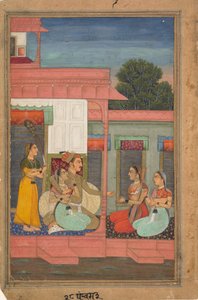 Panchama Ragini: Pagina uit een Ragamala-serie, ca. 1640 door Unbekannt