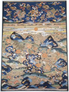 Paneel Meubelstof, China, Late-Ming-dynastie 1368-1644, Qing-dynastie 1644-1911
