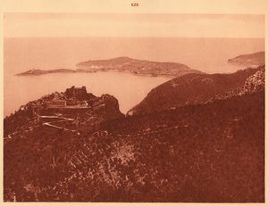 Panorama en Cap Ferrat gezien vanaf de Grande Corniche, Eze