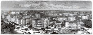 Panorama van Chicago vanaf het Stadhuis, VS door Unbekannt