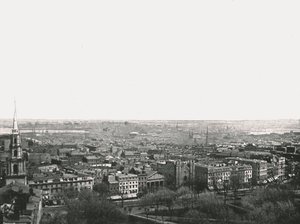 Panorama van de stad Boston, VS, 1895 door Unbekannt