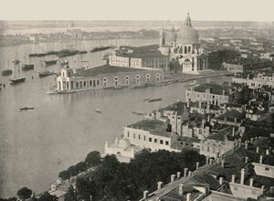 Panorama van de stad Venetië, Italië, 1895