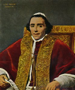 Paus Pius VII. 1740-1823. - Schilderij van David, 1934 door Unbekannt