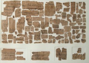 Papyrusfragmenten, Koptisch, 7e eeuw door Unbekannt